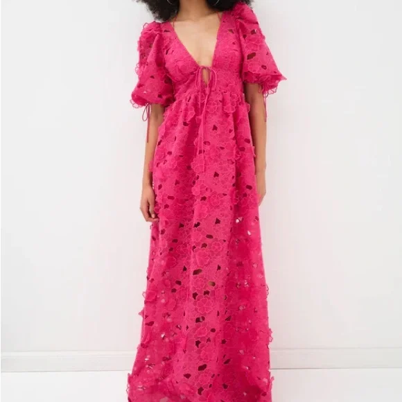 chinese dress ladies Leighton Maxi Dress in Floral Print – Lace & Beads main image 0
